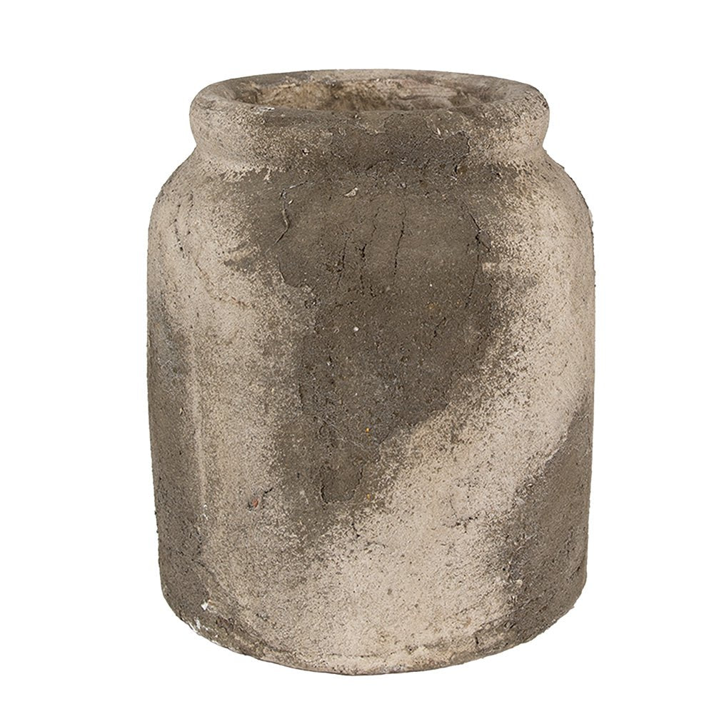 Bloempot Ø 18x20 cm Grijs Beige Terracotta