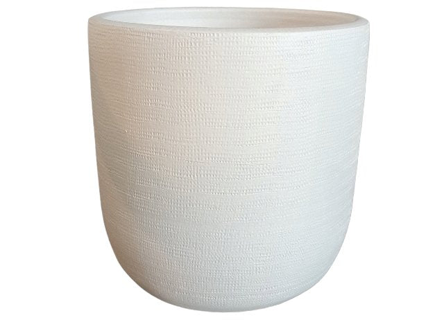 Magna pot reliëf jute wit