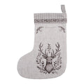 Kerstsok 30x40 cm Beige Katoen Hert