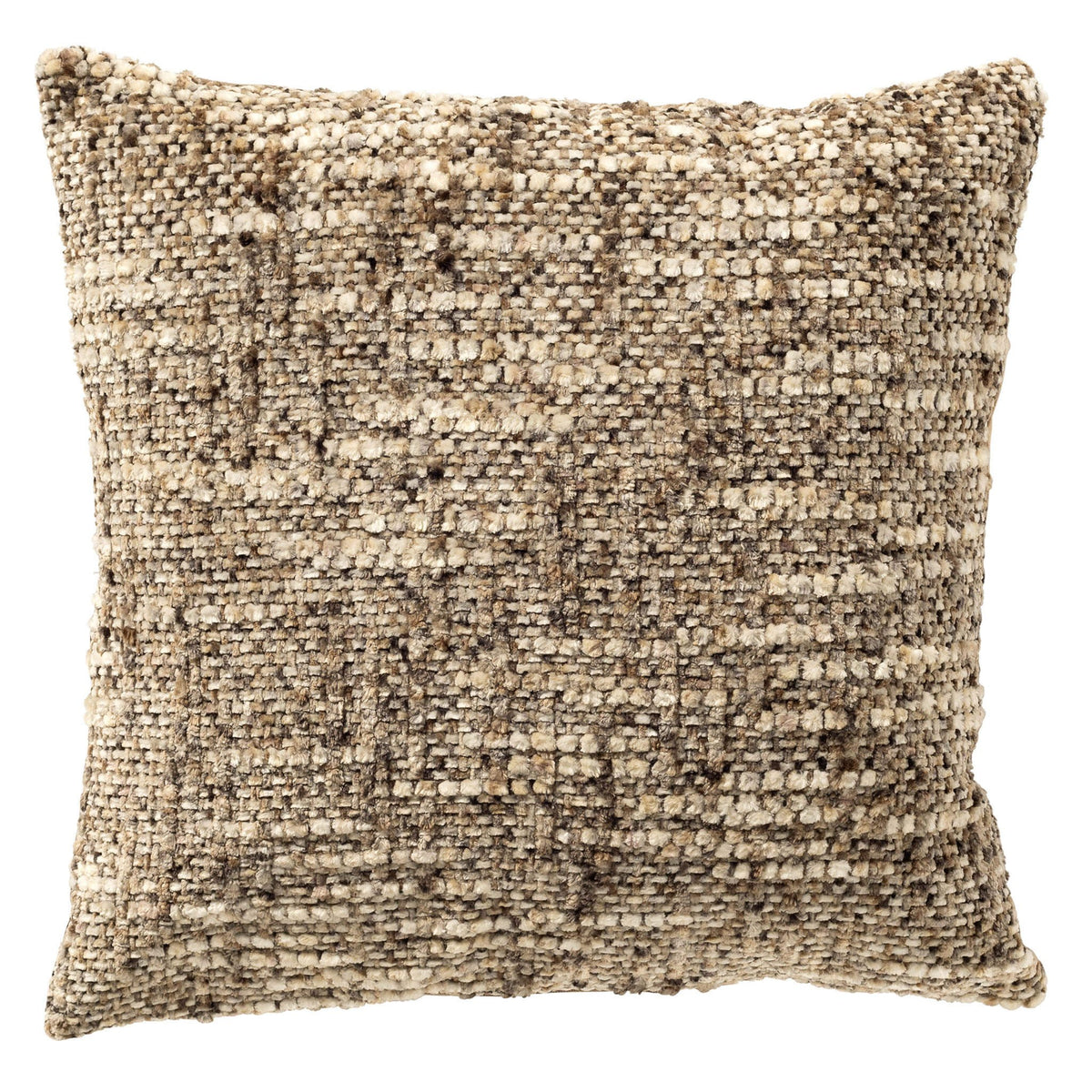 Dutch Decor Noret - Kussen 45x45 cm - Chenille - Shitake - Bruin