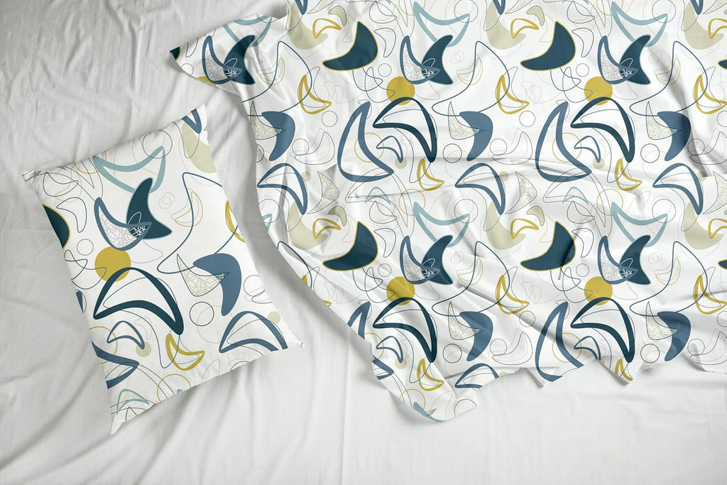 Lakenset voor tweepersoonsbed - 100% puur katoen 144TC - 88x90 inch met 2 kussenslopen