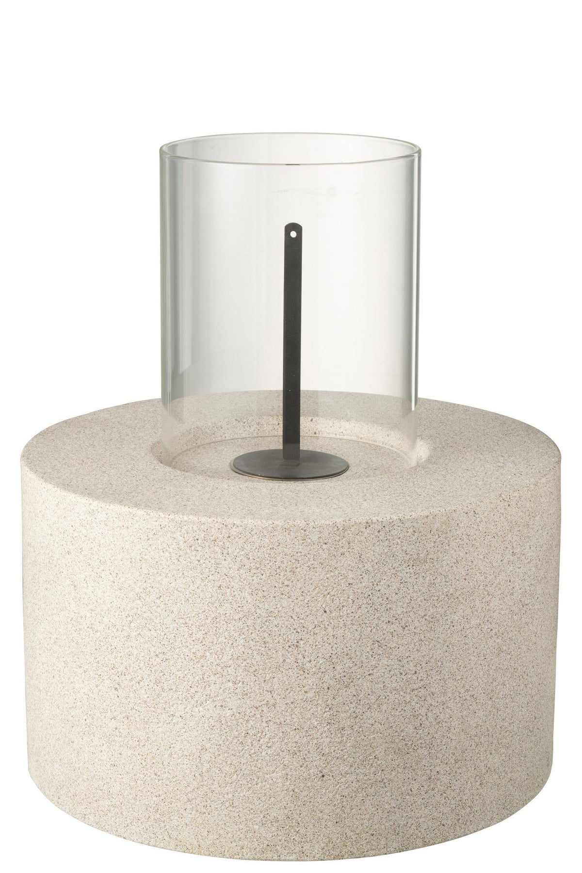 J-Line Tafelhaard Bio-Ethanol Rond Mgo Grijs