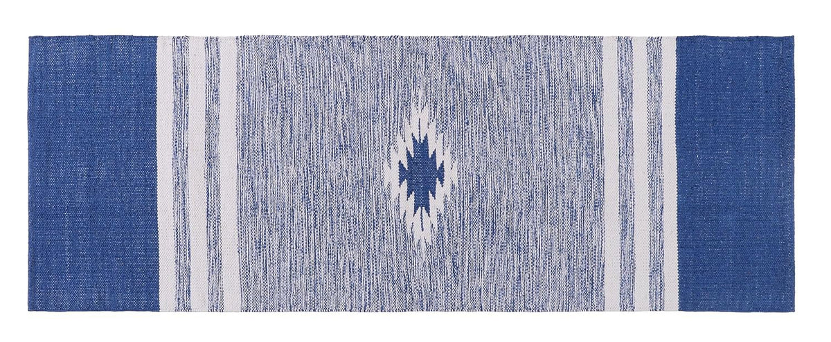 Handgeweven katoenen vloerkleed – natuurlijke vezels – 2x5 ft (60x152 cm) – wasbaar