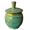 Houten pot met deksel
