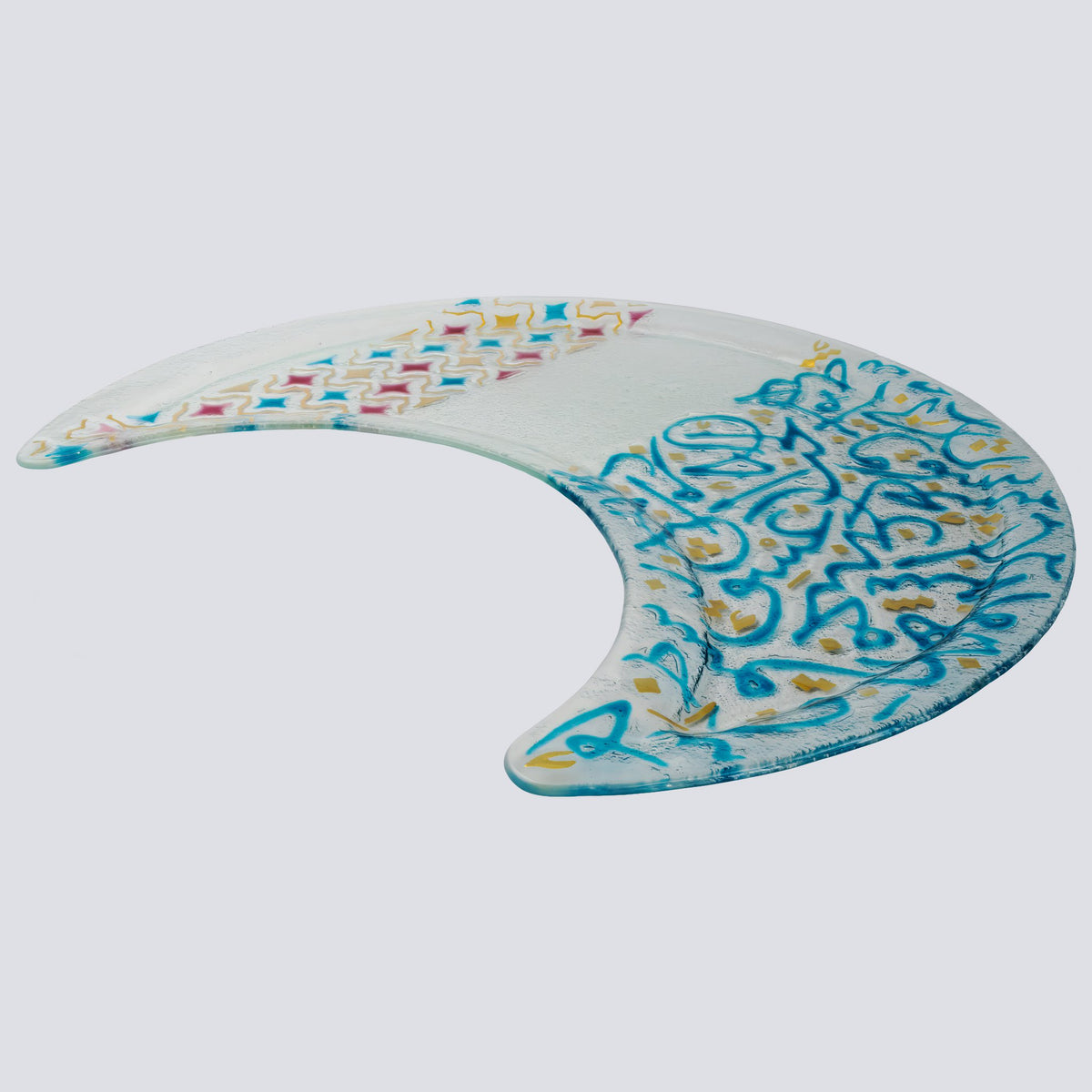 Gouden helal schotel grote 50 multicolor