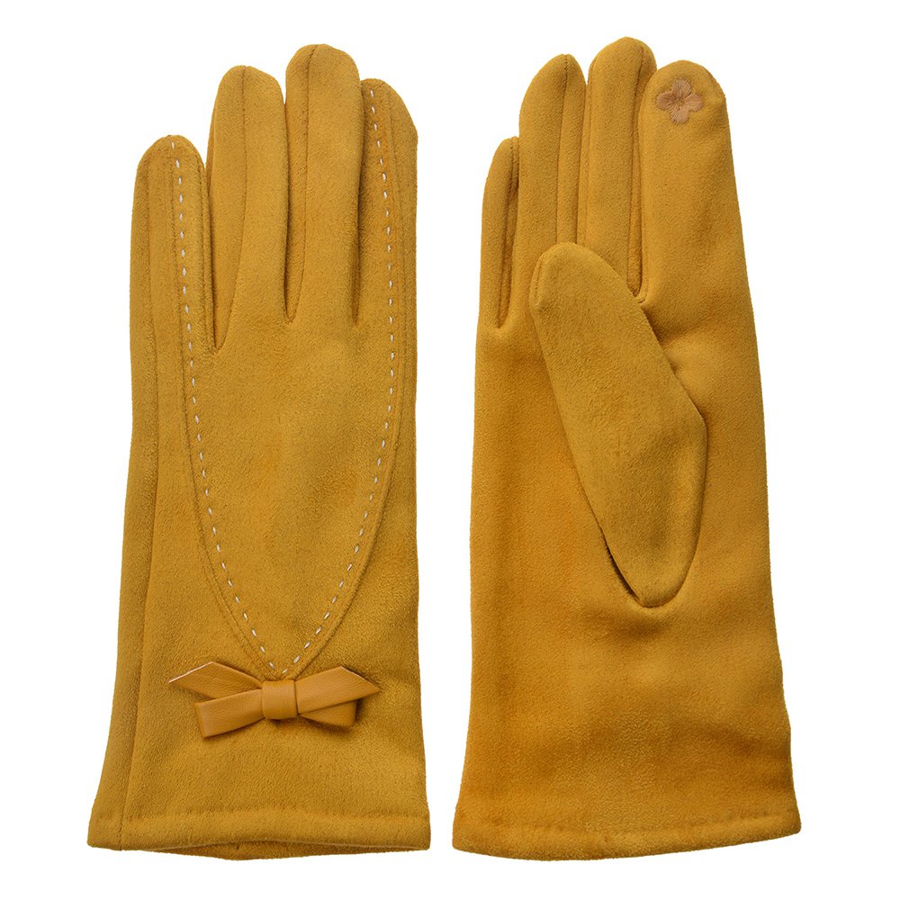 Handschoenen Winter 8x24 cm Geel Polyester Handschoenen Dames