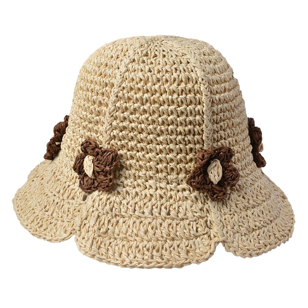 Hoed Kind 52 cm Beige Papierstro