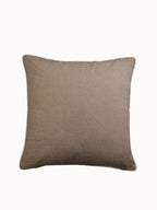 Set van 2 - Grijze katoenen kussenslopen met geborduurd accent – ​​huistextiellinnen – 45x45cm