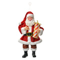 Kersthander Kerstman 17 CM Rood Textiel
