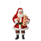 Kersthander Kerstman 17 CM Rood Textiel