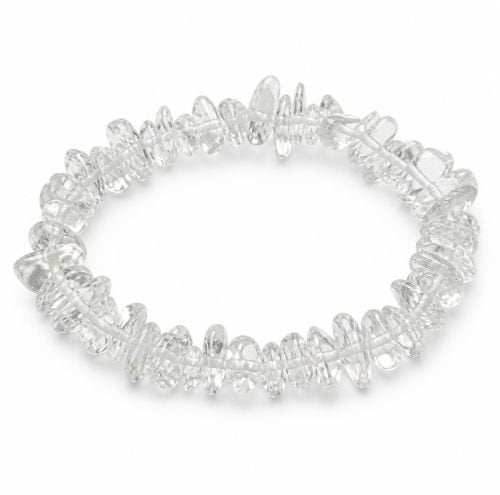 Dames split armband (M), Bergkristal