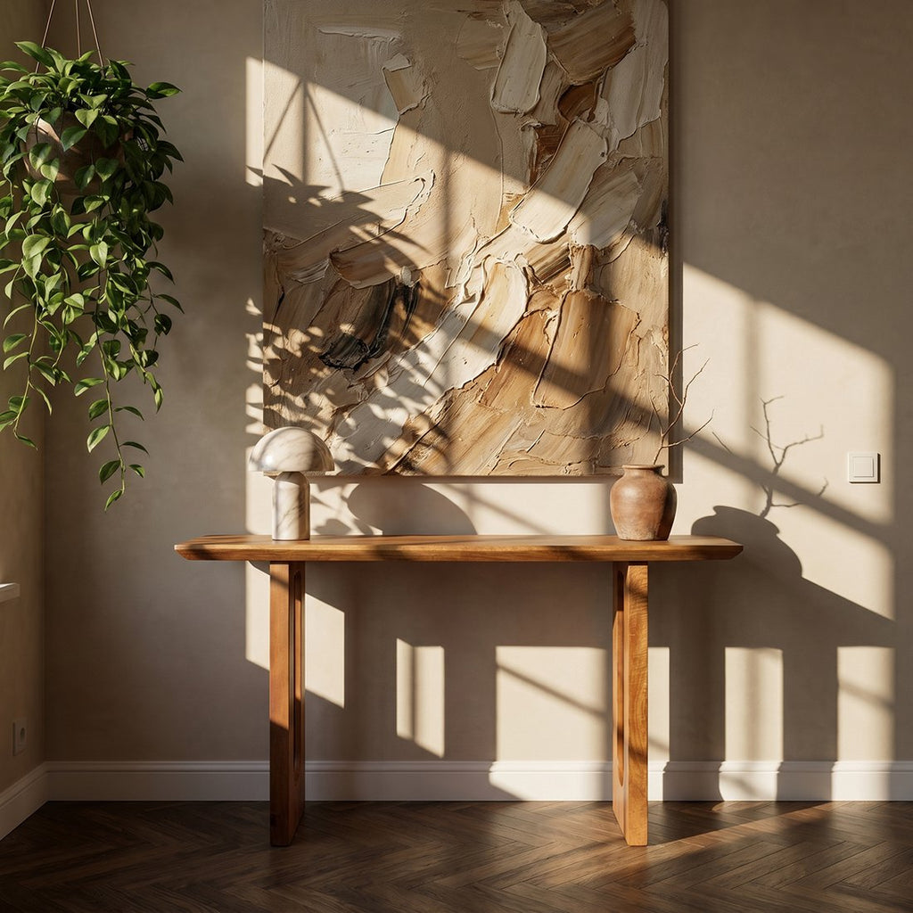 Bullnose mangohouten sidetable Chamfered