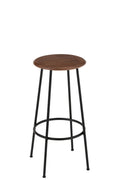 J-Line barstoel Neo - staal - naturel/zwart
