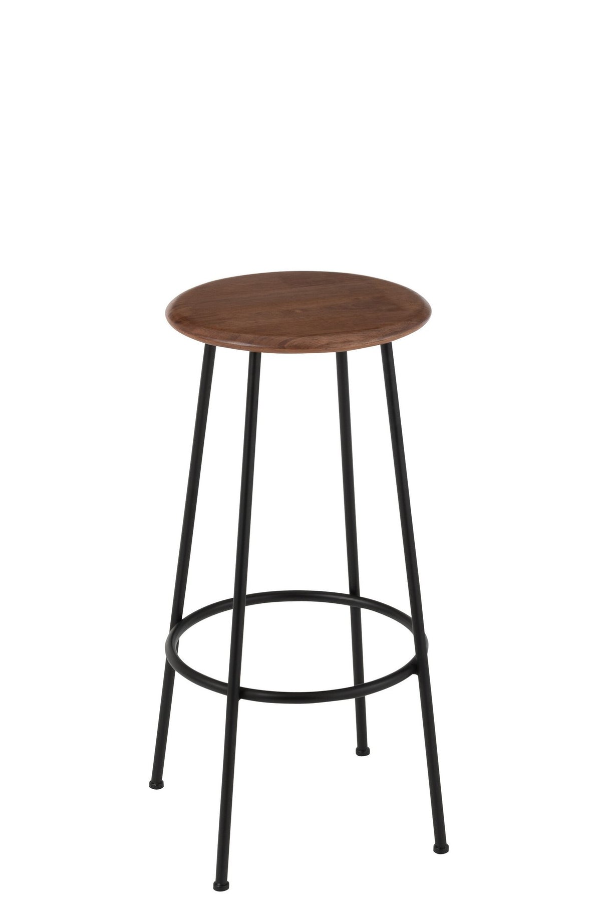 J-Line barstoel Neo - staal - naturel/zwart