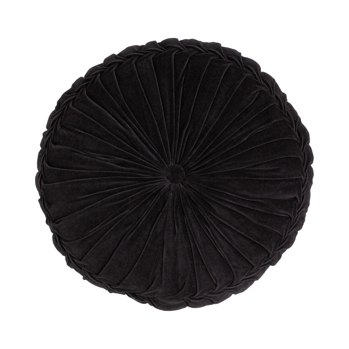 Kanan Velvet kussen zwart dia60x10cm