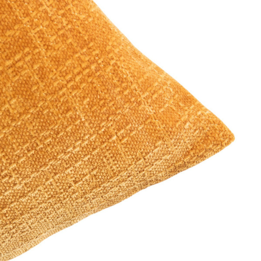 Kussen Empress velvet slub oker 45x45cm