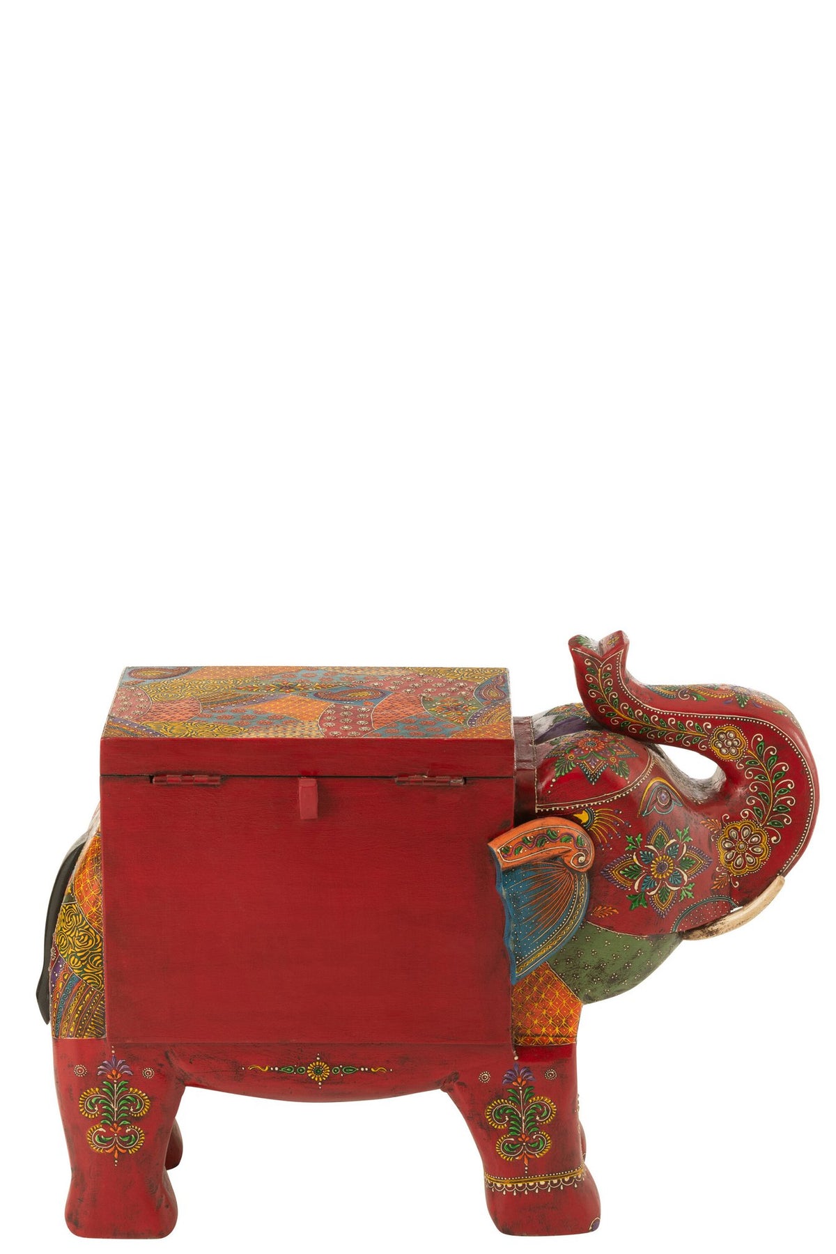 J-Line Koffer Olifant Delhi Mango Hout Mix