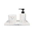 Zeepdispenser 25cl marmer wit Suds