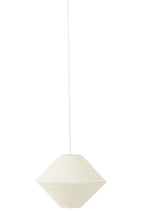 J-Line hanglamp Ufo Raffia - wit - klein