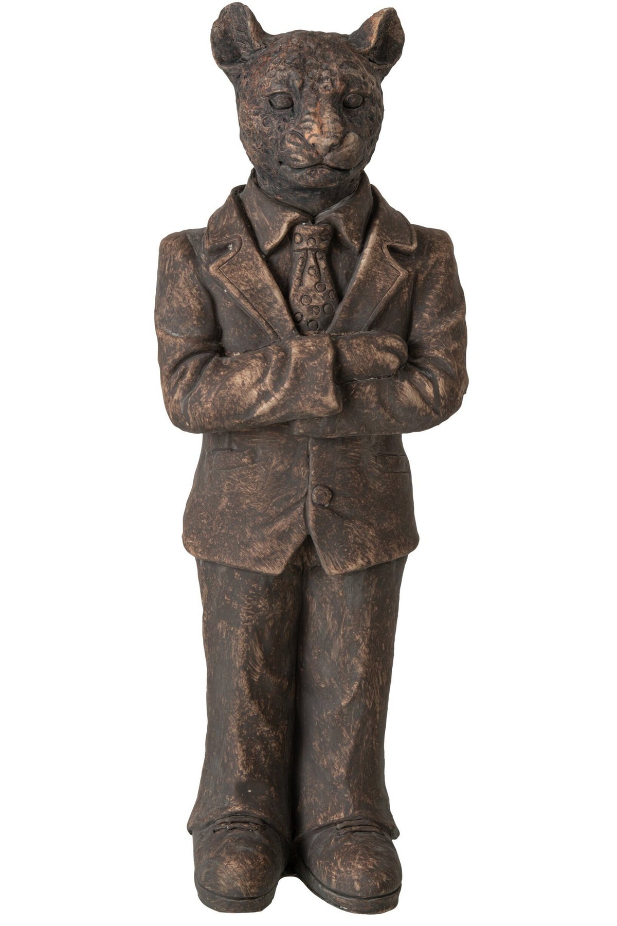 J-Line Luipaard - polyresin - bruin - large