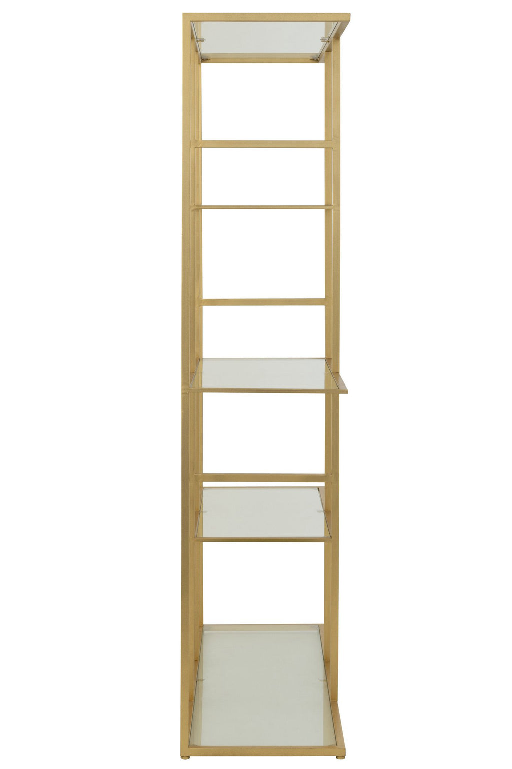 J-Line rek - ijzer/glas - goud