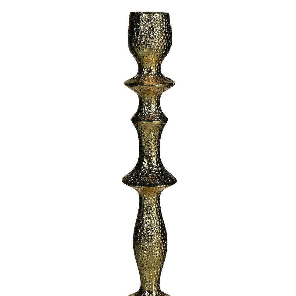 Kandelaar champagne goud medium h30 dia 10cm
