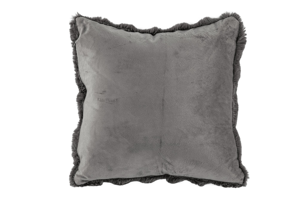 Cushion (filled) Bubble rabbit fur - 45x45 cM