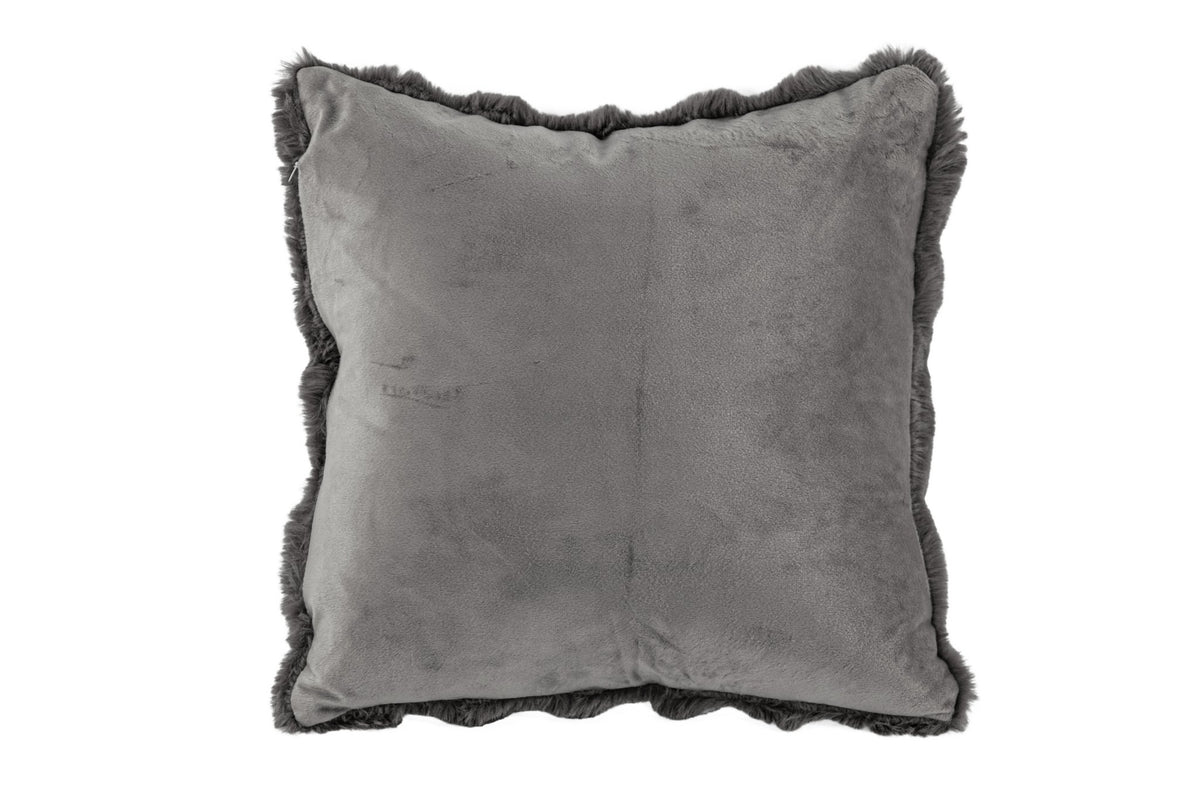 Cushion (filled) Bubble rabbit fur - 45x45 cM