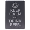 Drinkbier Retro Wandbord 30x20