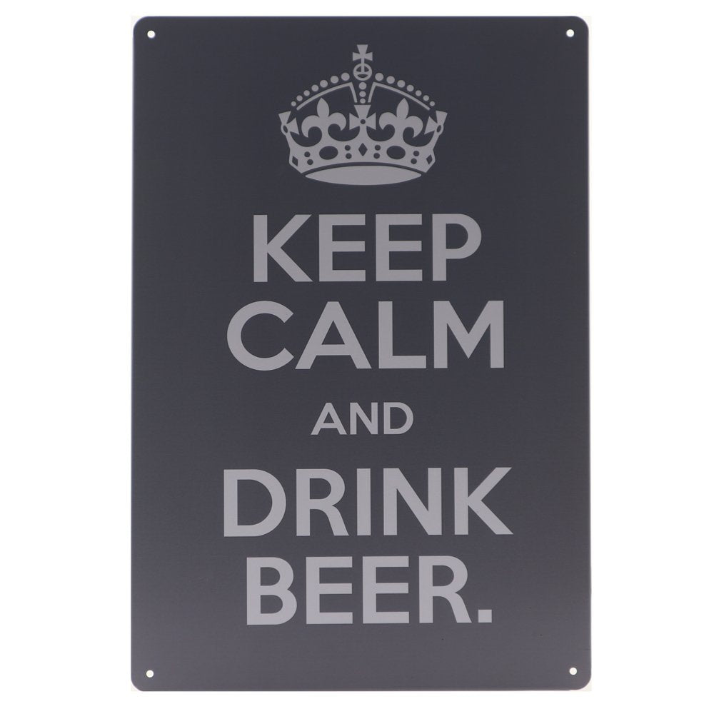 Drinkbier Retro Wandbord 30x20