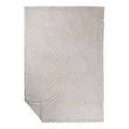Plaid Abstracte Lijnen Off White 140x200cm