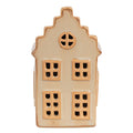 Decoratie Huis met LED 6x6x11 cm Beige Porselein