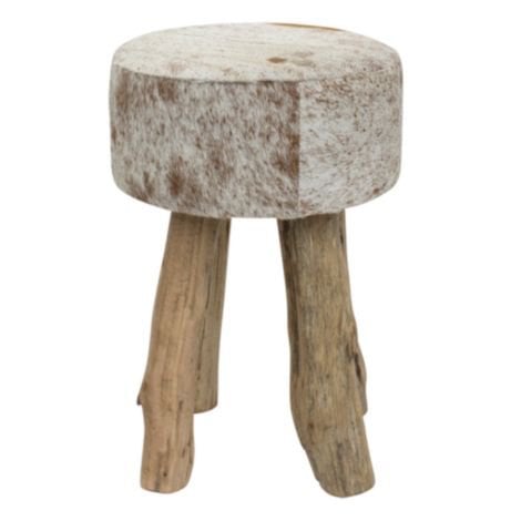 Kruk koe bruin wit rond 45cm