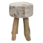 Kruk koe bruin wit rond 45cm