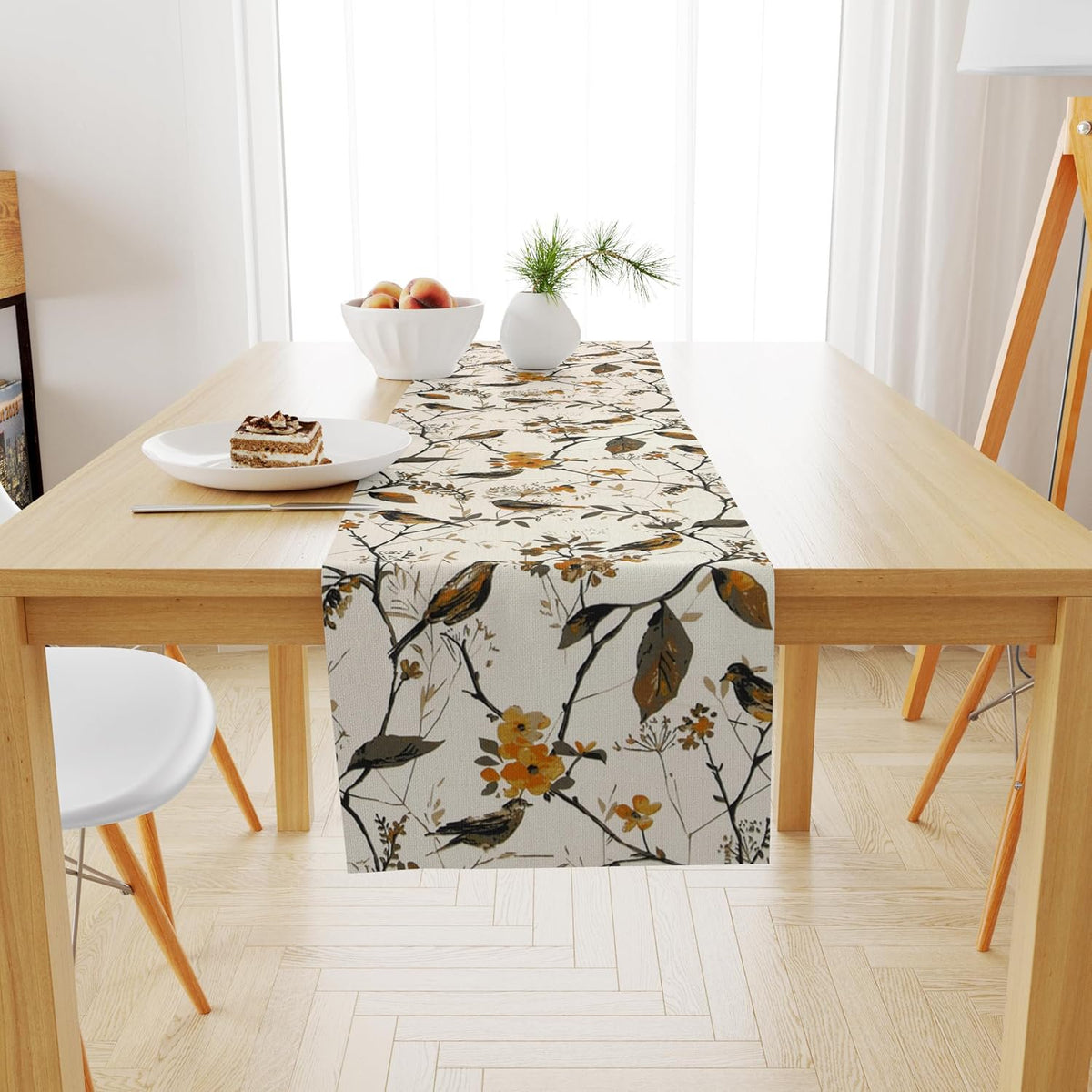 Bedrukte tafelloper – Decoratief servies – Katoenen canvas antislip – 13x72 inch