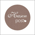 Etiket - Hasen post - rond 39mm - rol van 250 stuks