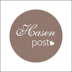 Etiket - Hasen post - rond 39mm - rol van 250 stuks
