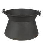Bloempot Set van 2 Ø 28 Ø 22 cm Grijs ijzer plantenpot