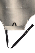 Schort Toledo - Striped - 68x85 cm, zwart en wit