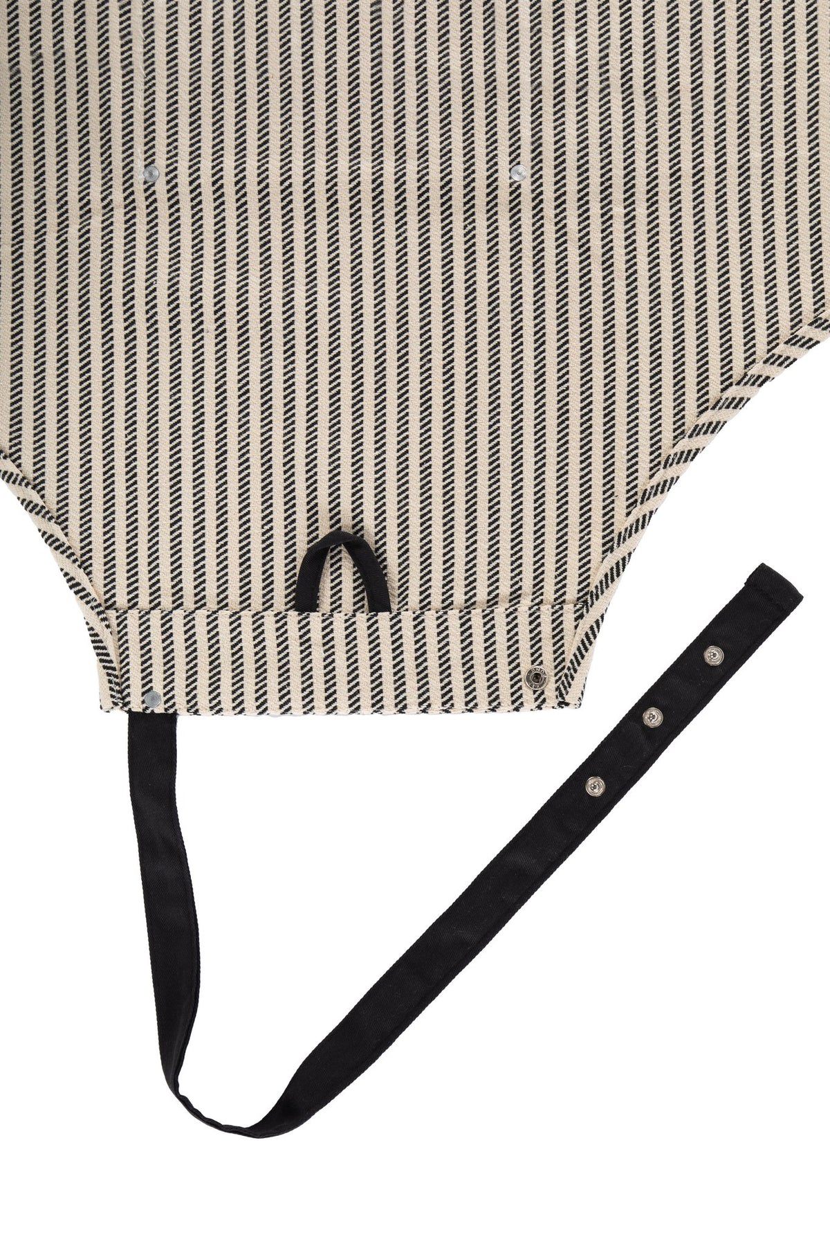 Schort Toledo - Striped - 68x85 cm, zwart en wit