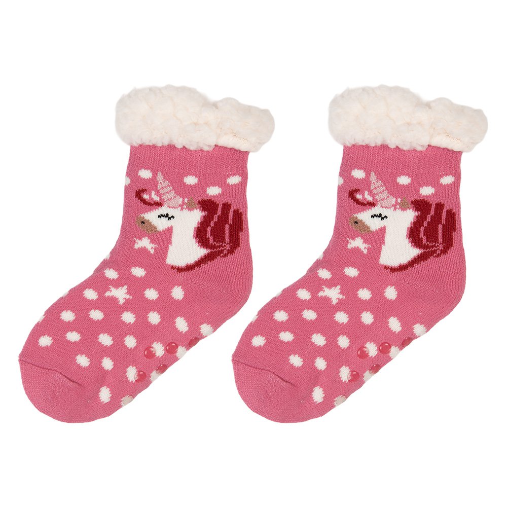 Wintersokken Kind 28-31 Roze Synthetisch