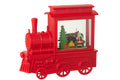 J-Line decoratie Locomotief - kunststof - rood