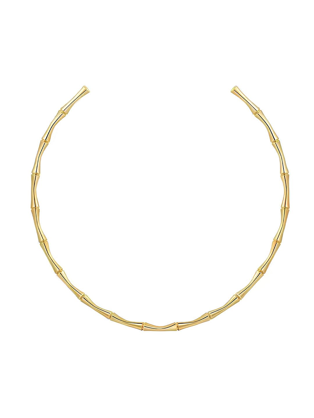 Vergulde minimale ketting – mode-sieraden – minimalistisch design – 12x12,5 cm