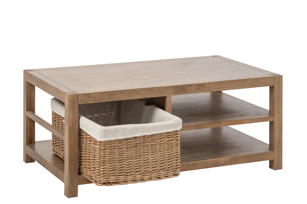 J-Line Salontafel Blois - grenenhout - naturel