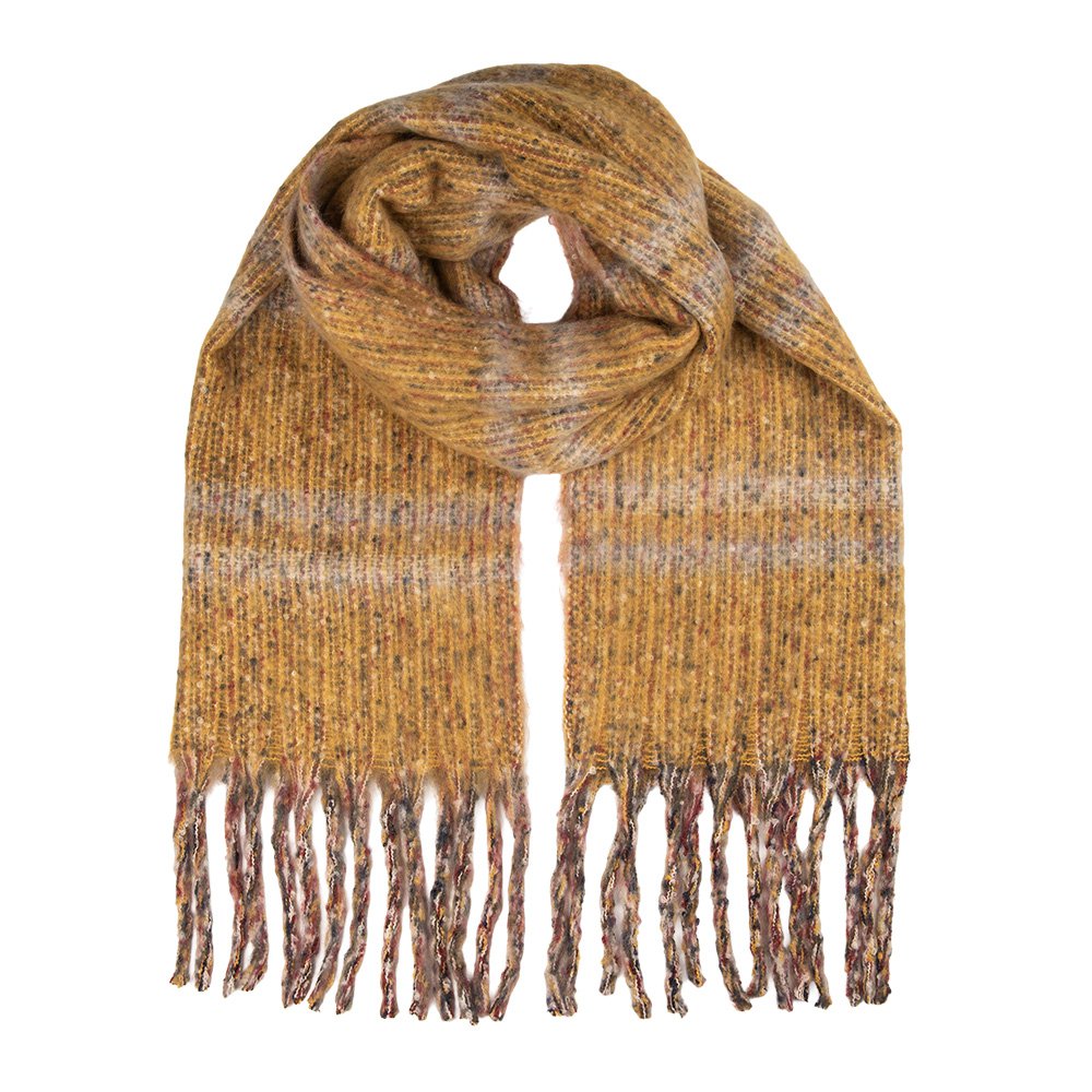 Wintersjaal Dames 50x210 cm Geel Textiel