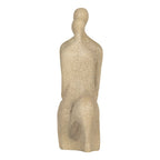 Decoratie Beeld 16x8x25 cm Beige Kunststof