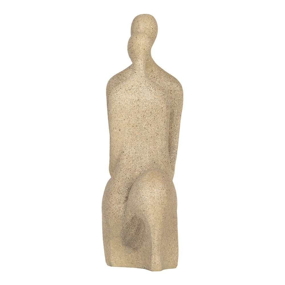 Decoratie Beeld 16x8x25 cm Beige Kunststof