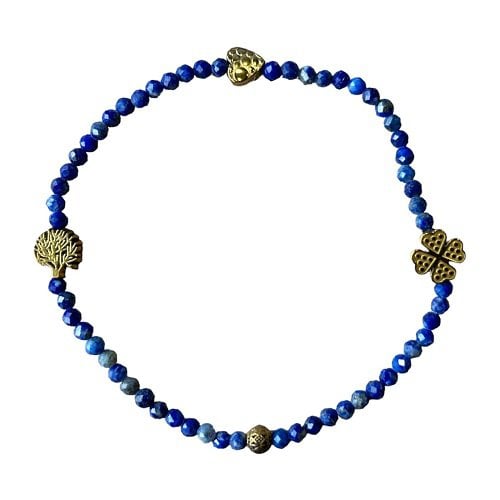 Dames armband Lapis Lazuli 3 mm