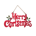 Houten hanger: vrolijk kerstfeest