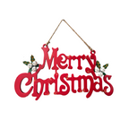 Houten hanger: vrolijk kerstfeest